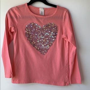 Sequin heart top